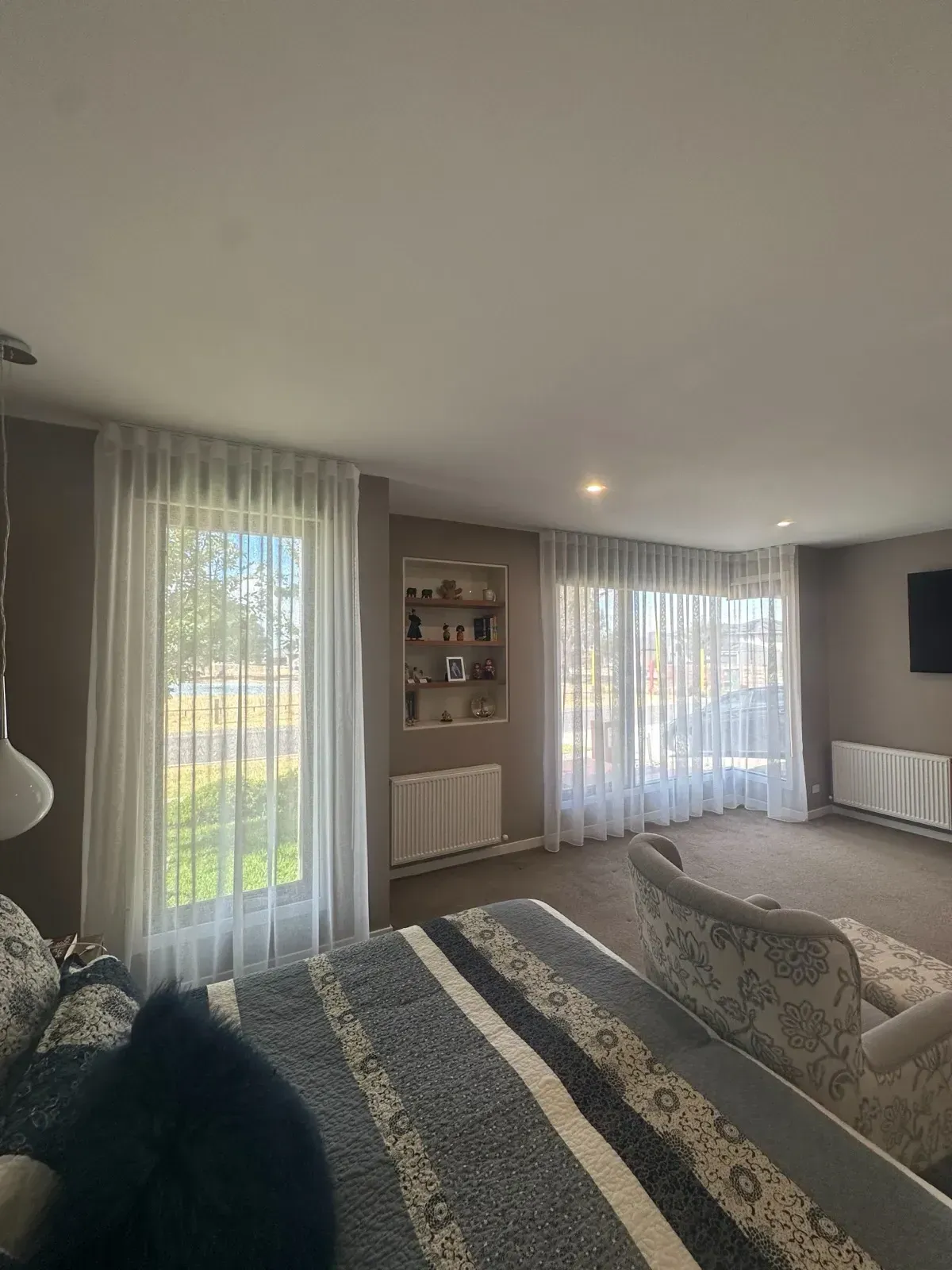 Sheer curtains in a Melbourne living room